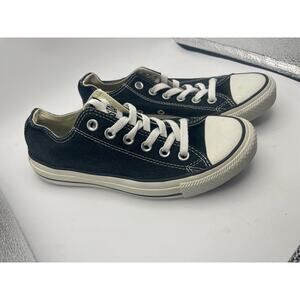Converse all star canvas low black unisex size 7 women/5 men